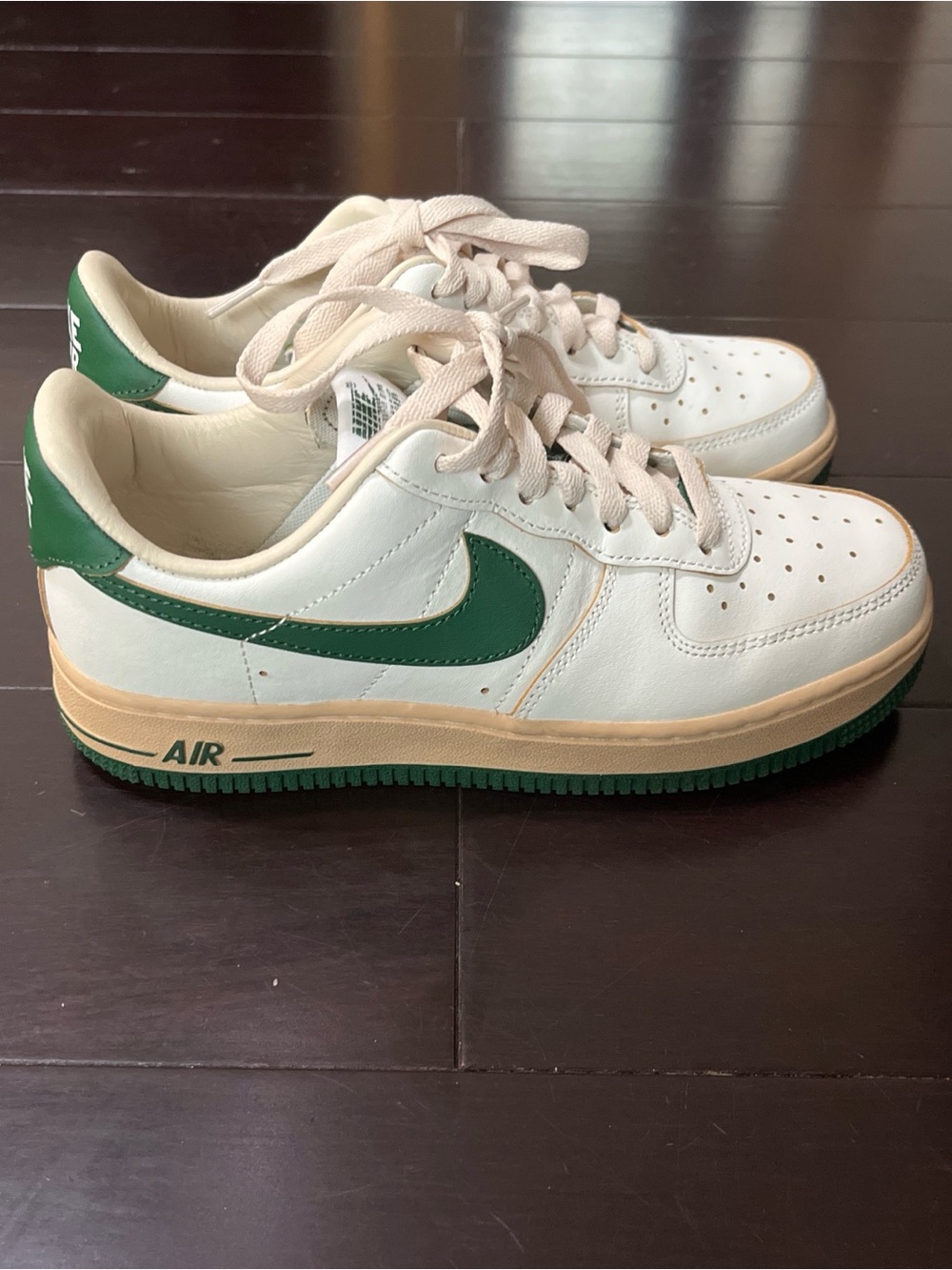 Nike Air Force 1 Low White with Green Accents